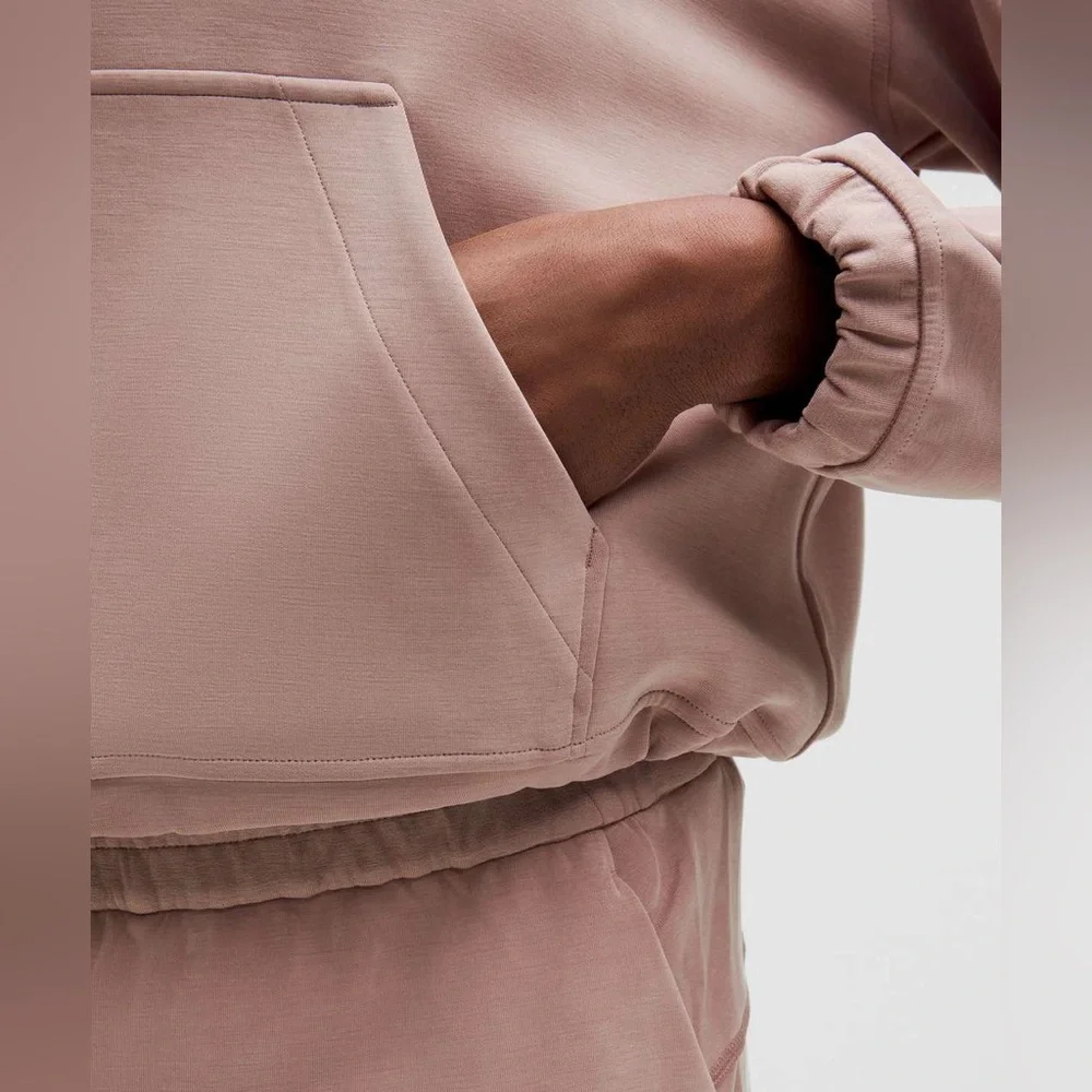 Lululemon•Brushed Softstreme Half Zip Cinch Pullover•Twilight Rose•FLAWLESS•8 - Picture 4 of 16